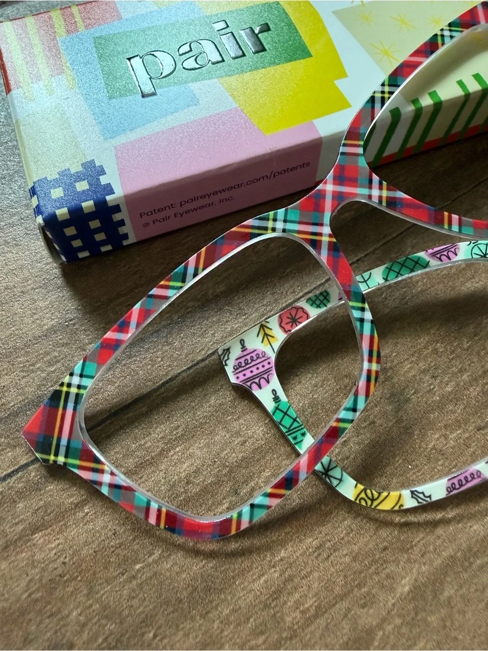 Set of 2 Pair Colorful Patterned Festive Holiday Toppers for The Larkin